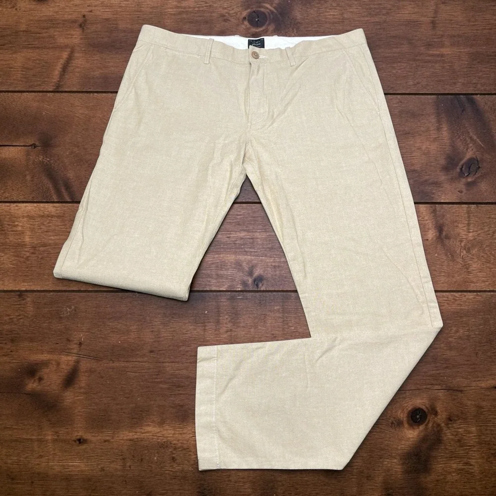 NEW J.Crew 484 Slim Fit Stretch Chino Pants Mens 36x32 Khaki Tan L0716 NWT